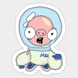 Just Piglet in Space Sticker